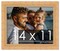 14x11 Natural Modern Bamboo Picture Frame - UV Acrylic, Foam Board Backing, Hanging Hardware
